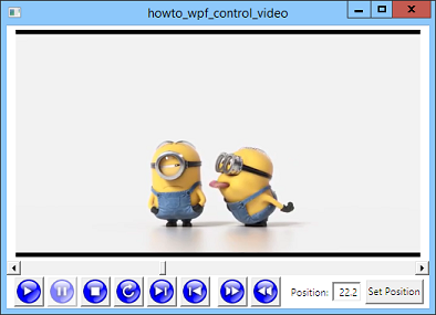 [Control a video with the WPF MediaElement in C#]
