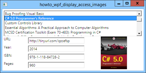 [Display images in an Access database in WPF and C#]