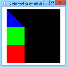 [Set the pixels in a WPF bitmap in C#]