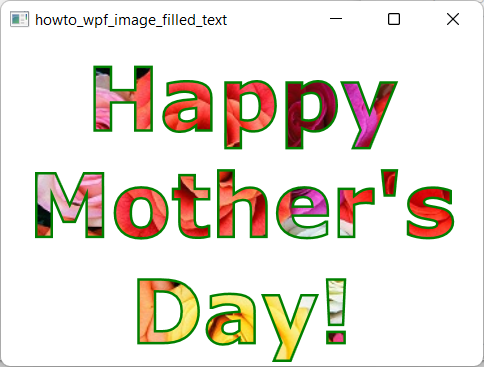 [Render text filled with an image in a WPF program using C#]