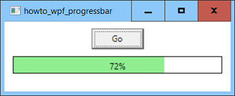 [Display a progress bar with text in WPF and C#]