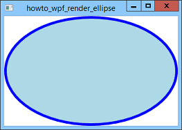 [Render an ellipse in a WPF program using C#]