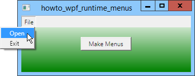 [Make menus at run time for a WPF application in C#]