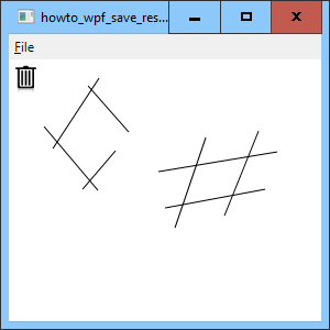 [Save and restore lines drawn by a WPF line editor in C#]