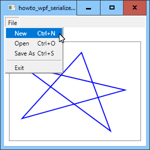 [Use menu commands with shortcuts to save and restore user-drawn polygons in C# and WPF]
