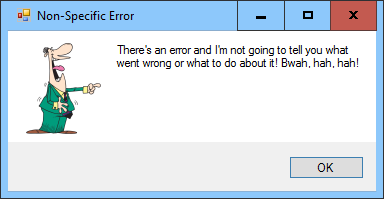 [A quick note on error messages]